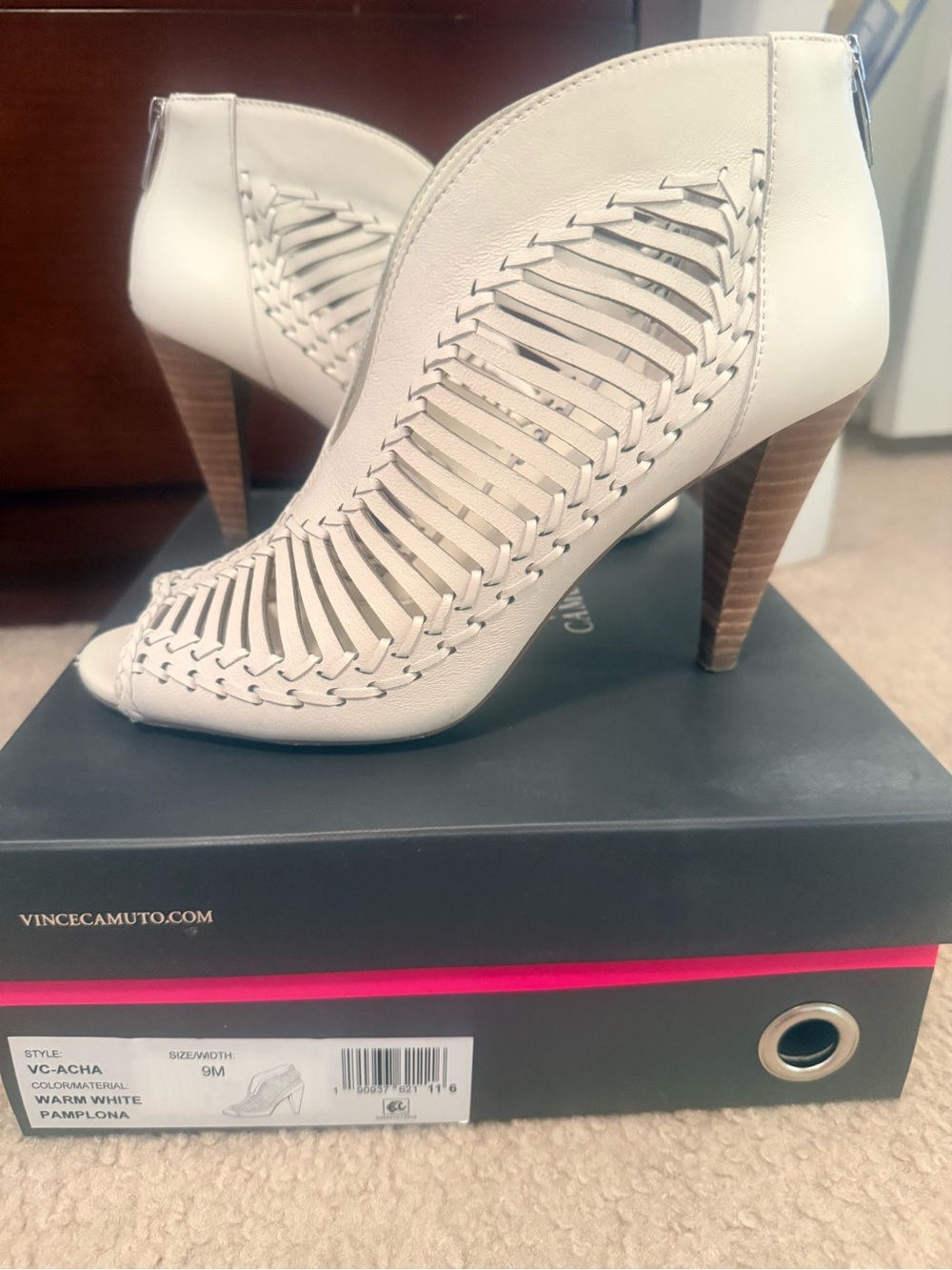 Vince Camuto Warm White Pamplona Strappy Heel